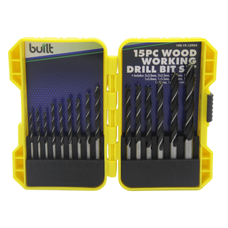 DRILL BIT SET WOOD WORKING 15PC