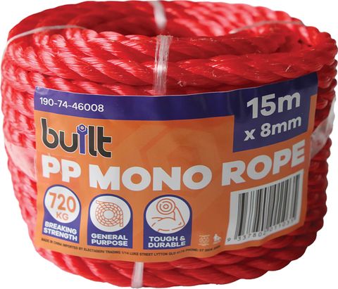 ROPE PP MONO 8MM x 15M