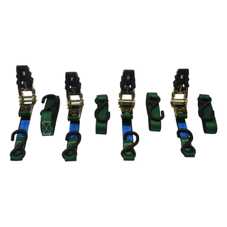 TIE DOWN RATCHET SET 4PC 25MM x 4.5M