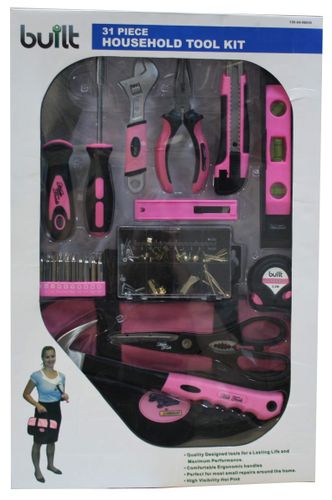 HER TOOLS KIT 31PC PINK