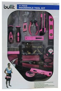 HER TOOLS KIT 31PC PINK