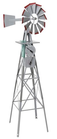 WINDMILL ORNAMENTAL WITH WEATHER STATION 1420MM