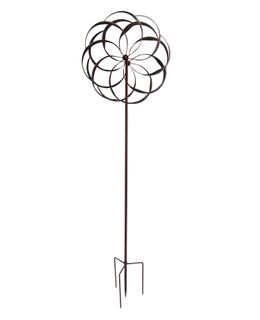 WIND SPINNER TWISTED BLOOM BRONZE 2134
