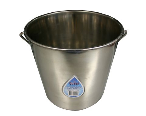 BUCKET STAINLESS STEEL FULLY SPUN  8L