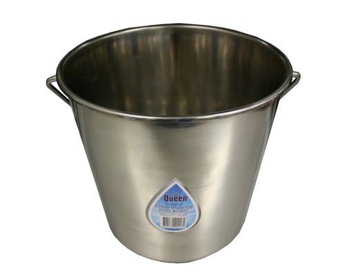 BUCKET STAINLESS STEEL FULLY SPUN  8L