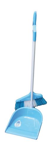 DUSTPAN SET PLASTIC LONG HANDLED