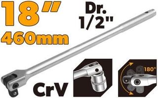 SOCKET 1/2" DR EXT ARM FLEX HEAD 460MM