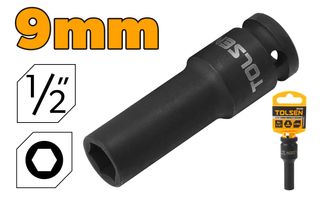 SOCKET DEEP IMPACT 9MM 1/2 INCH