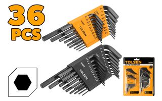 36PC INCH/METRIC HEX KEY SET