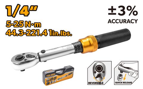 1/4IN 5-25NM TORQUE WRENCH