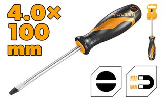 SCREWDRIVER SLOTTED 4 x 100MM