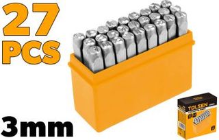 27PCS LETTER PUNCH 3MM