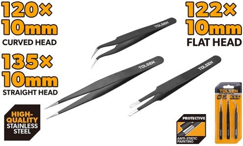 3PCS TWEEZERS SET
