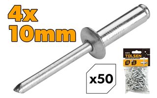 4X10MM ALUMINIUM RIVETS 50PC