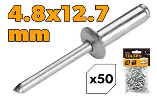 4.8X12.7MM ALUMINIUM RIVETS 50