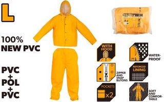 RAIN SUIT PVC - L