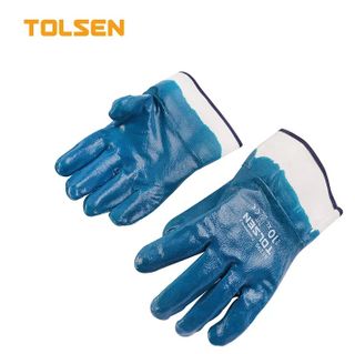 WORKING GLOVE COATED NITRILE BLUE