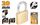 PADLOCK BRASS HEAVY DUTY 20MM