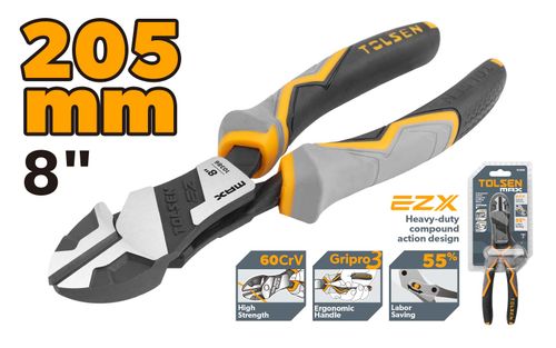COMPOUND ACTION DIAGONAL CUTTING PLIERS