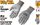 WORKING GLOVES GREY PU COATED PALM