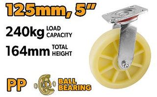 SWIVEL CASTER 125MM