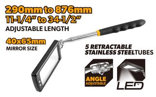 50X80MM LED INSPECTION MIRROR