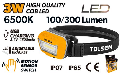 300LM RECHARGEABLE HEADLAMP