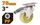 CASTER SWIVEL WITH BRAKE 75MM 3 INCH