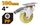 CASTER SWIVEL WITH BRAKE 100MM 4 INCH
