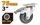 CASTER SWIVEL WITH BRAKE 75MM 3 INCH