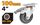 CASTER SWIVEL WITH BRAKE 100MM 4 INCH