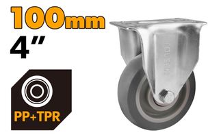 CASTER FIXED 100MM 4 INCH