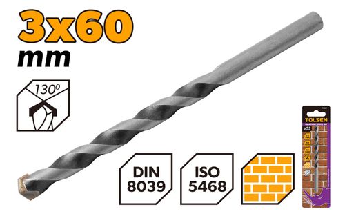 MASONRY DRILL BIT 3x60MM