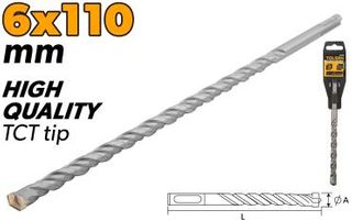 SDS-PLUS HAMMER DRILL BITS 6x110MM