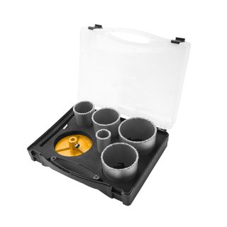 7PC CARBIDE GRIT HOLE SAW SET