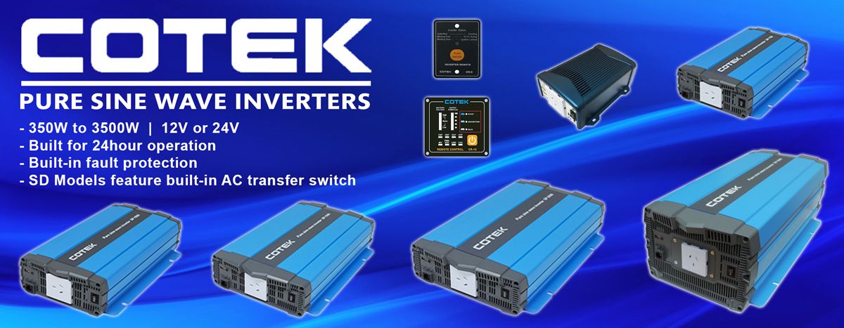 Get more power from Cotek Advanced pure sine wave inverters