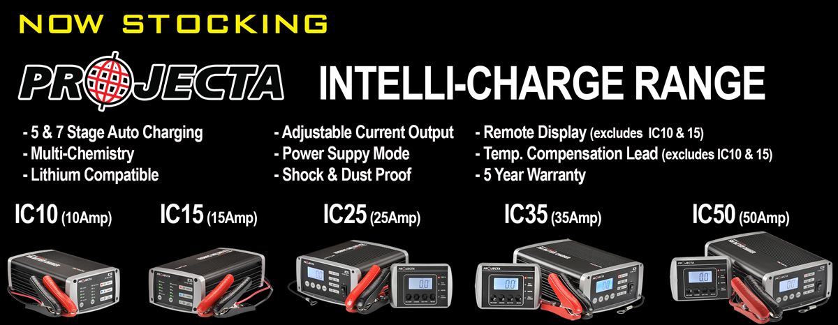 Projecta Chargers Now Stocked