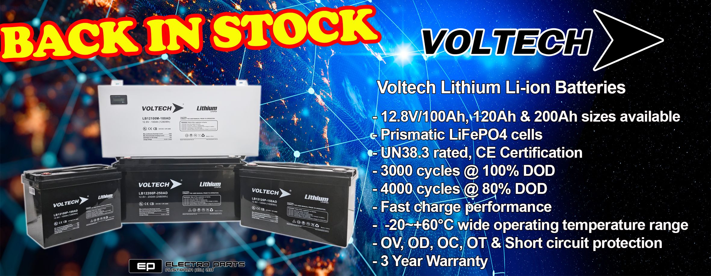 Lithium Batteries are back