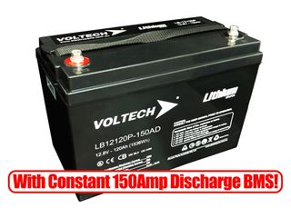 LB12120P-150AD - Lithium Battery 12.8V-120Ah with 150Amp Discharge