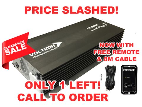 Pure sine wave inverter Pro Series Voltech 12V (3000W) with hard wire option