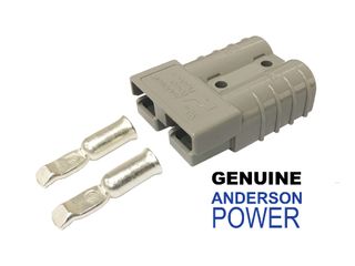 GENUINE Anderson Connector GREY (50A) with 6 AWG Terminals