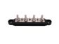 4 Way Bus Bar Black M8 Stud (250A)