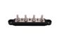 4 Way Bus Bar Black M8 Stud (250A)