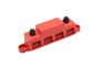 4 Way Bus Bar Red M8 Stud (250A)