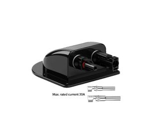 Cable entry Box ( 2 x cable MC4 Connector) - Black