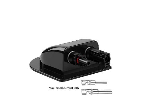 Cable entry Box ( 2 x cable MC4 Connector) - Black