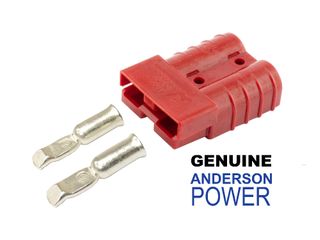 GENUINE Anderson Connector RED (50A) with 6 AWG Terminals