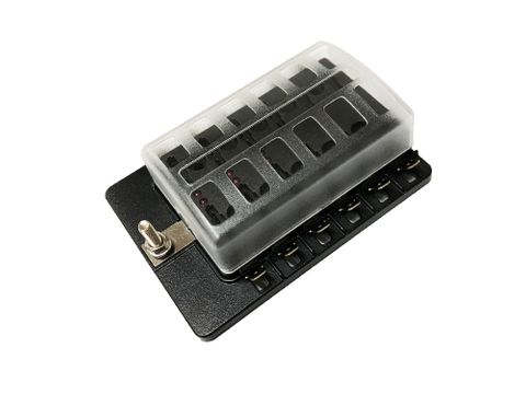 Fuse box W/ LED suit 12 x blade fuses