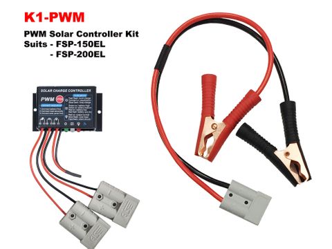 PWM Solar Accessories Kit (includes PWM solar controller & battery adaptor)