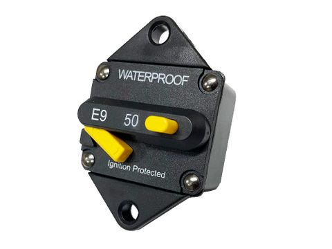 Manual reset circuit breaker 42V Max (50A)